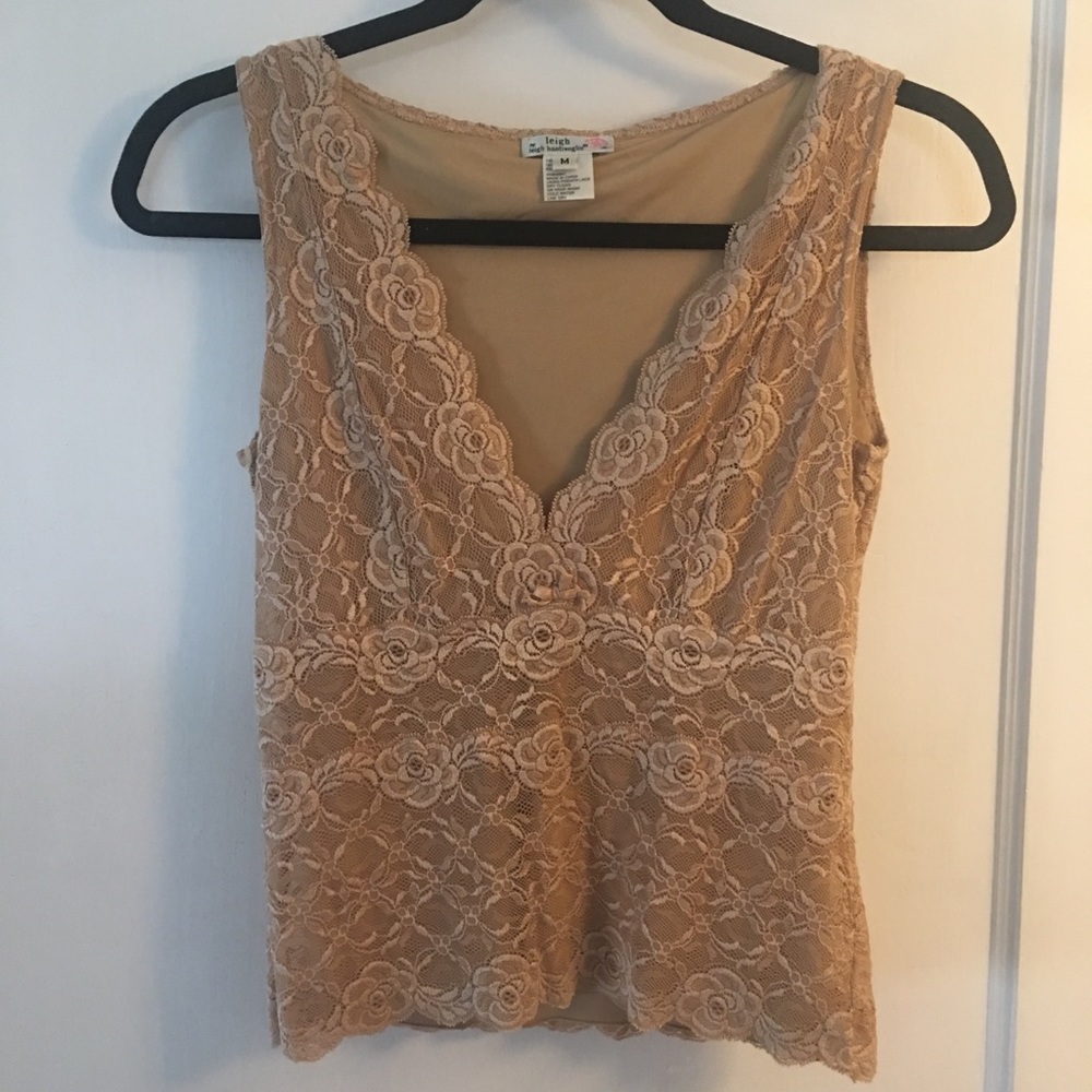 Leigh Bantivoglio French Lace Tank/Cami
